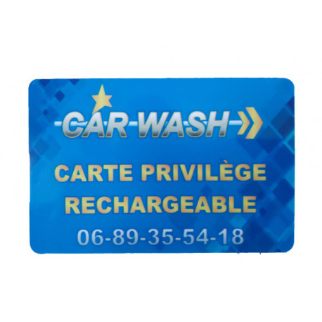 Carte Privilège rechargeable