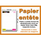 Papier entête