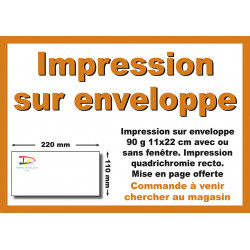 Impression sur enveloppe