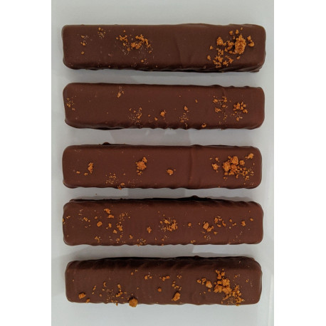 Barre gourmande cheese-cake spéculoos chocolat lait Barre gourmande cheese-cake spéculoos chocolat lait