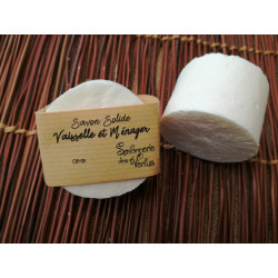 Savon Vaisselle et Ménager 80g - Eucalyptus - Savonnerie des Vertus