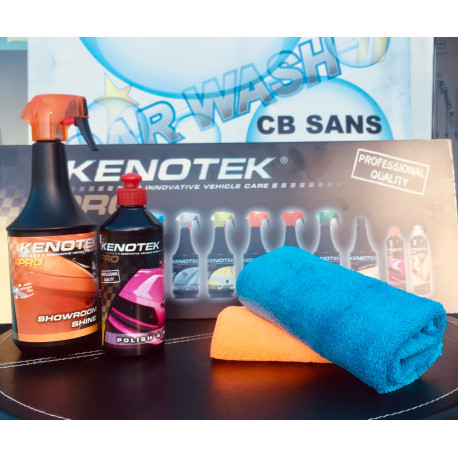 Kit Brillance : Lustreur Polish + Cire de Protection + Microfibres Kit Brillance : Lustreur Polish + Cire de Protection + Microfibres
