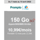 Forfait sans engagement 150 Go en 5G 10,99 €/mois