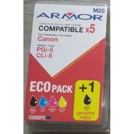 PGi-5 / CLi-8 PACK 4 + 1 BLACK OFFERTE PGi-5 / CLi-8 PACK 4 + 1 BLACK OFFERTE