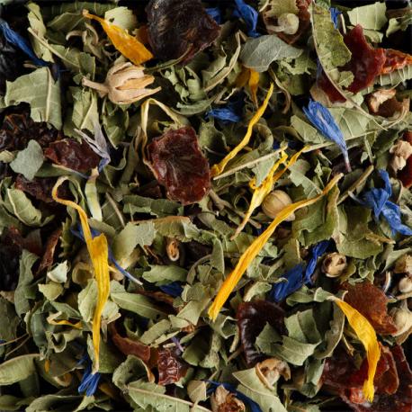 Thé vert pêche verveine 100g