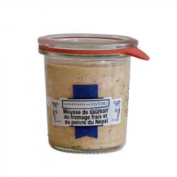 Rillettes de saumon au fromage frais et poivre du Nepal