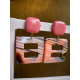 Boucles d'oreilles clips "Francine BRAMLI" rose