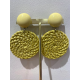 Boucles d'oreilles clips "Francine BRAMLI" rafia