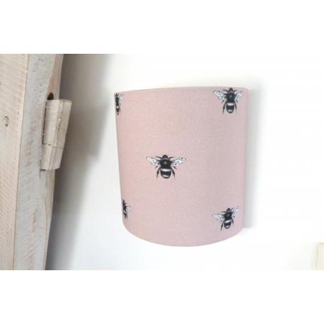 Applique murale motif abeille rose et noire