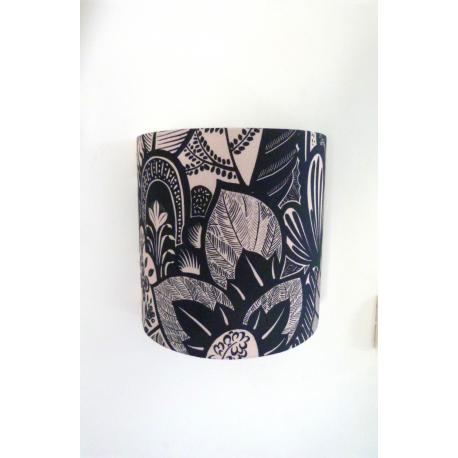 Applique murale motif  jungle noir et blenc