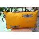 Coussin libellule jaune safran