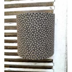 Applique luminaire murale noir petites fleurs beiges