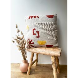 Coussin motif abstrait
