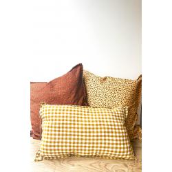 Coussin à carreaux
