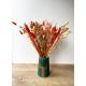 Vase vert sapin et marron