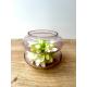 Vase en verre rose