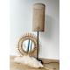 Lampe artisanale en cannage
