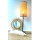 Lampe artisanale en cannage