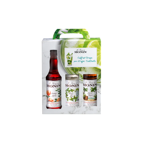 Coffret de 3 sirops pour cocktails Coffret de 3 sirops pour cocktails