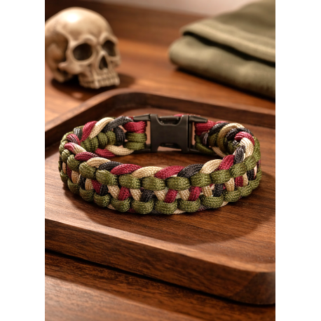 Bracelet en Paracorde 4 couleurs Fait main pour homme
