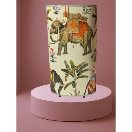 Lampe à motifs exotiques