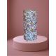 Lampe colonne motif fleuri