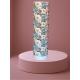 Lampe cylindre haut fleurie