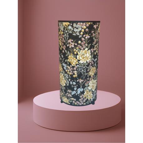 Lampe motif fleuri