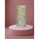 Lampe fleurs blanches et jaunes