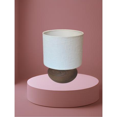 Lampe bois et blanche