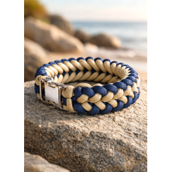Bracelet en Paracorde 2 couleurs Fait main pour homme