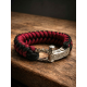 Bracelet  Sanctifié en Paracorde 2 couleurs Fait main pour homme