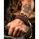 Bracelet  Sanctifié en Paracorde 2 couleurs Fait main pour homme