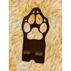 Support téléphone Patte de loup argent
