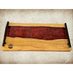 Planche bois et résine epoxy