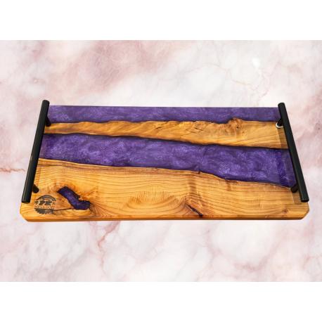 Planche bois et résine epoxy