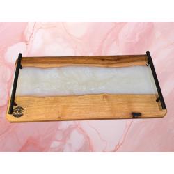 Planche bois et résine epoxy