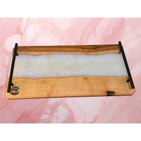 Planche bois et résine epoxy