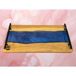 Planche bois et résine epoxy