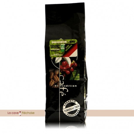 Indonésie bio sumatra pur arabica 250grs grain Indonésie bio sumatra pur arabica 250grs grain