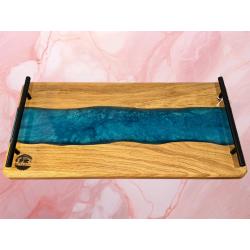 Planche bois et résine epoxy