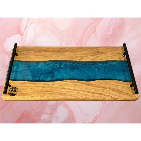 Planche bois et résine epoxy