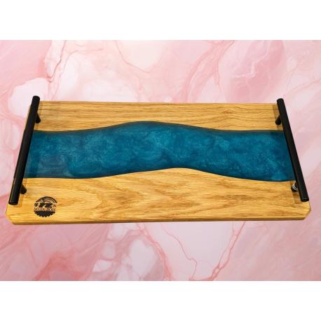 Planche bois et résine epoxy