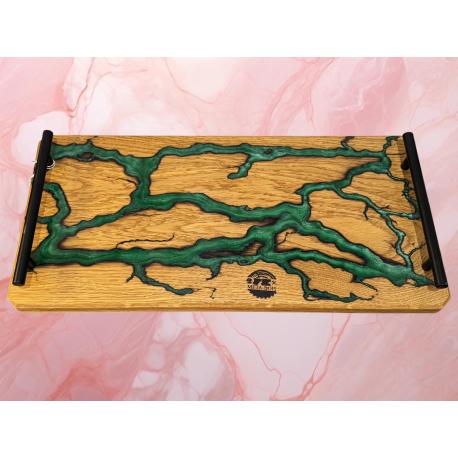 Planche bois et résine epoxy