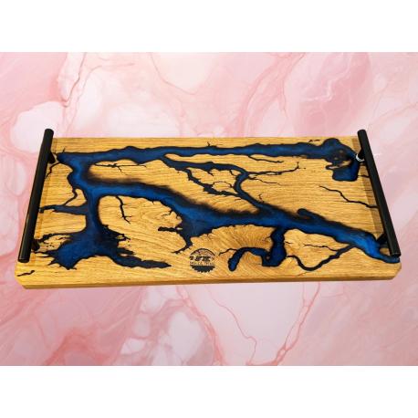 Planche bois et résine epoxy