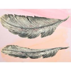 Grande plume en raku