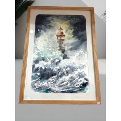 Tableau "Le Phare dans la tempête"
