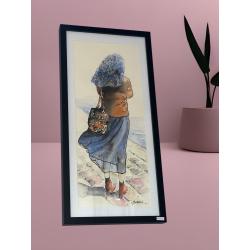 Tableau "Chevelure bleue"