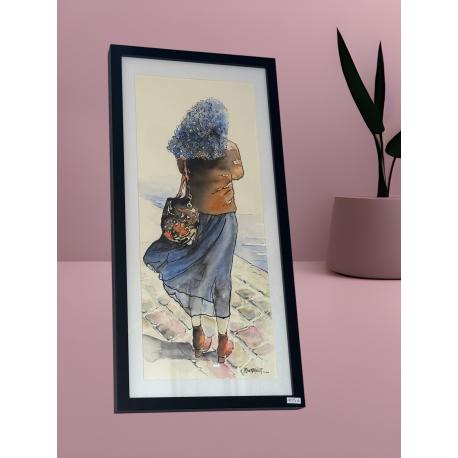 Tableau "Chevelure bleue"
