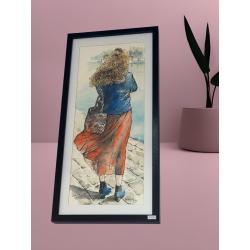Tableau "La robe rouge"